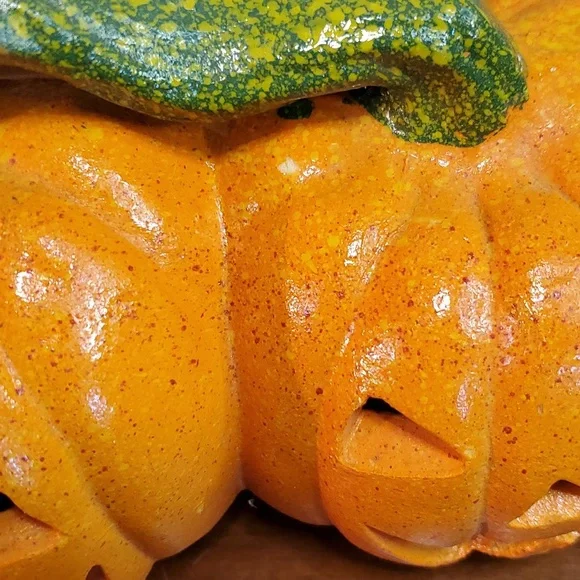 Vintage blow mold light up pumpkins